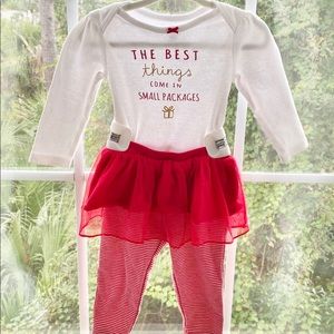 Baby girl 2 piece Christmas set 9 months